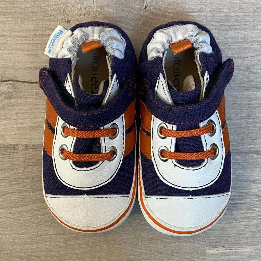 Robeez First Shoes for Baby Designed for Early Walkers Size 4 (9-12 month)